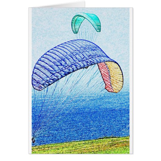 Paragliding Soaring Card