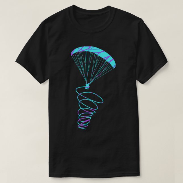 paragliding spiral gift T-Shirt (Design Front)
