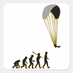 Paragliding Square Sticker