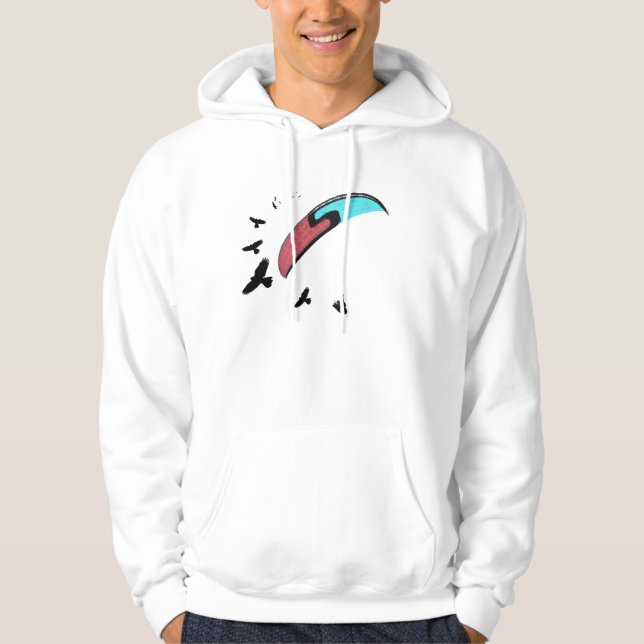 Paragliding with Buzzard Hoodie (Front)