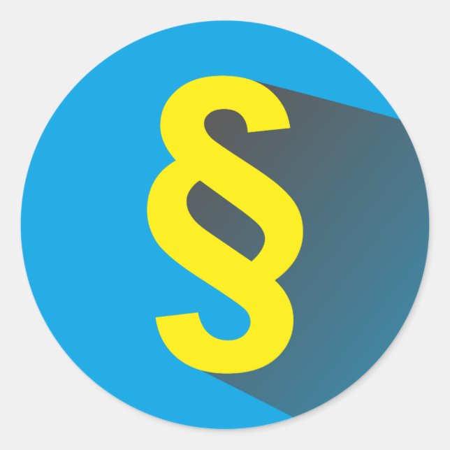 Paragraph Classic Round Sticker (Front)