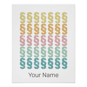 Paragraphs Vintage Law Student Attorney Or Lawyer Poster