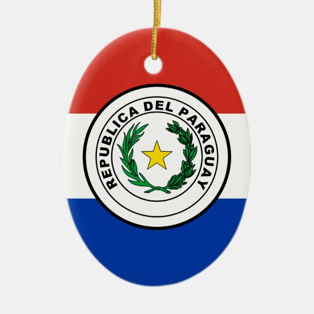 Paraguay Ceramic Tree Decoration (Front)