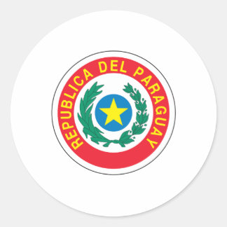 Paraguay Coat of Arms Classic Round Sticker