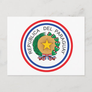 Paraguay Coat Of Arms Postcard