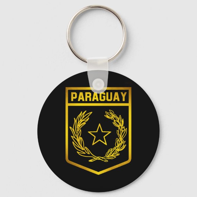 Paraguay Emblem Key Ring (Front)