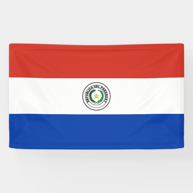 Paraguay Flag Banner (Horizontal)