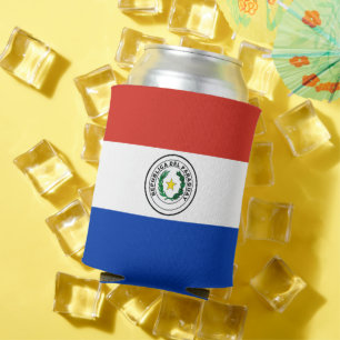 Paraguay flag can cooler