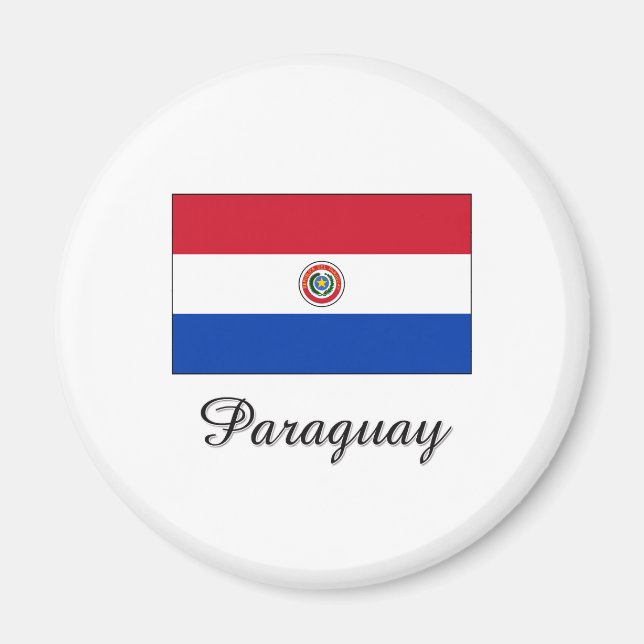 Paraguay Flag Design Magnet (Front)