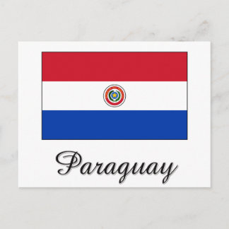 Paraguay Flag Design Postcard