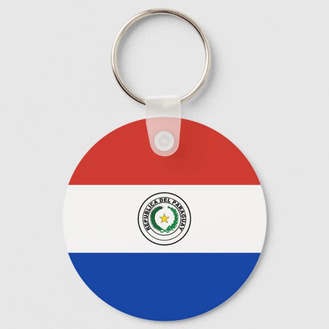 Paraguay Flag Key Ring (Front)