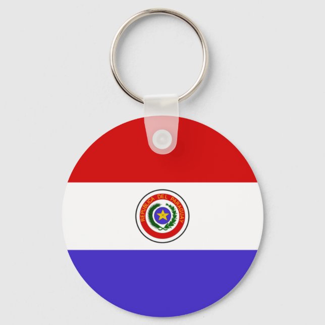 Paraguay Flag Key Ring (Front)