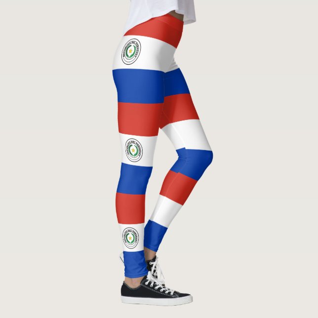Paraguay Flag Leggings (Right)