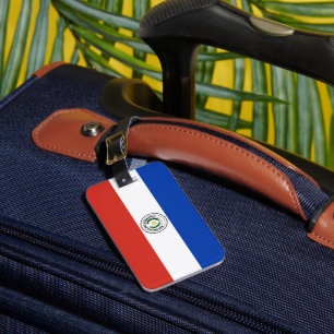 Paraguay flag luggage tag