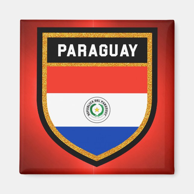 Paraguay Flag Magnet (Front)