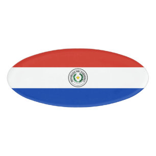 Paraguay flag name tag