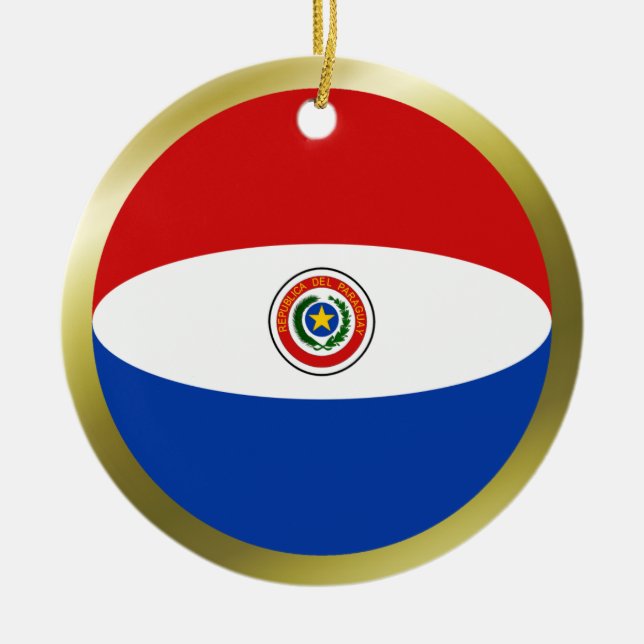 Paraguay Flag Ornament (Front)