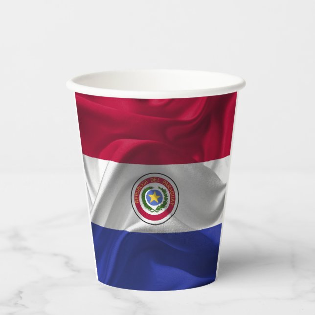 Paraguay flag paper cups (Front)