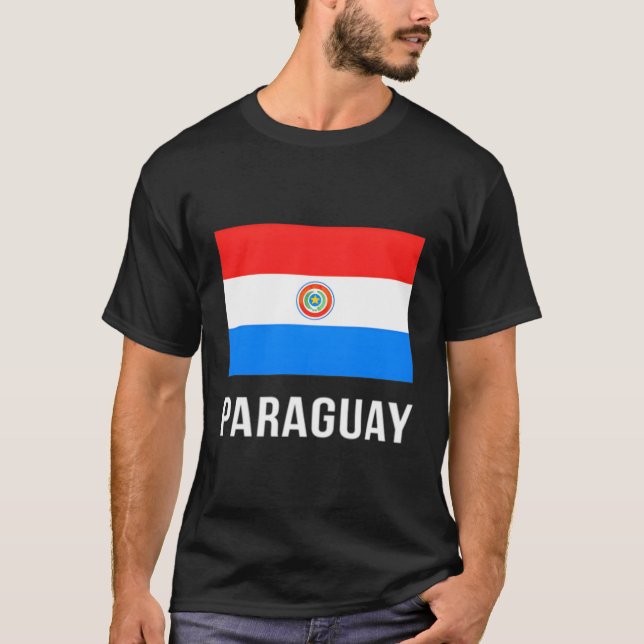 Paraguay Flag Paraguayan T-Shirt (Front)