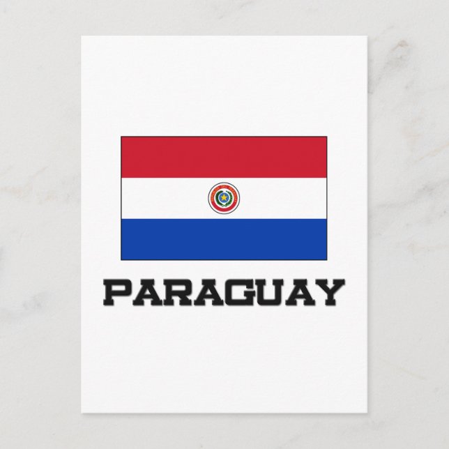 Paraguay Flag Postcard (Front)