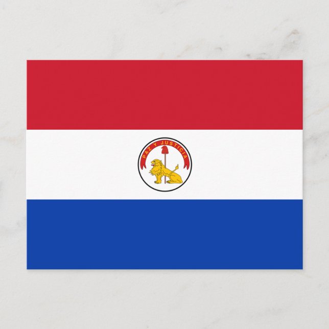 Paraguay Flag Postcard (Front)