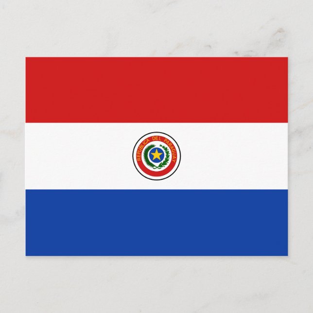 Paraguay Flag Postcard (Front)