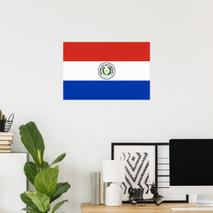 Paraguay flag poster