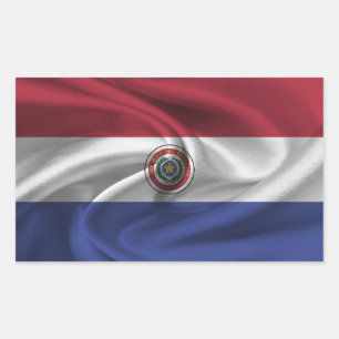 Paraguay Flag Rectangular Sticker