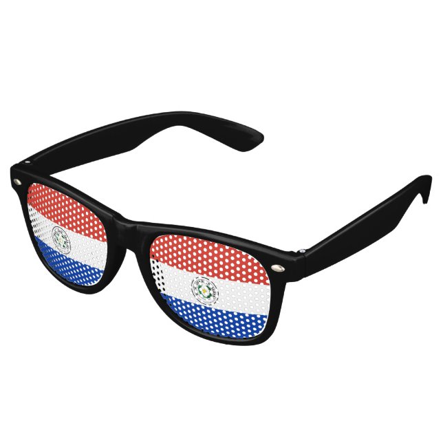 Paraguay flag retro sunglasses (Angled)