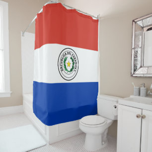 Paraguay flag shower curtain
