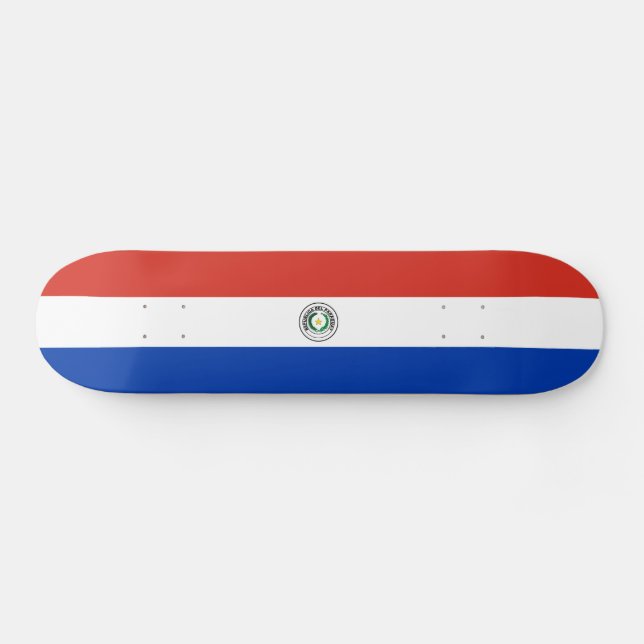 Paraguay Flag Skateboard (Horz)