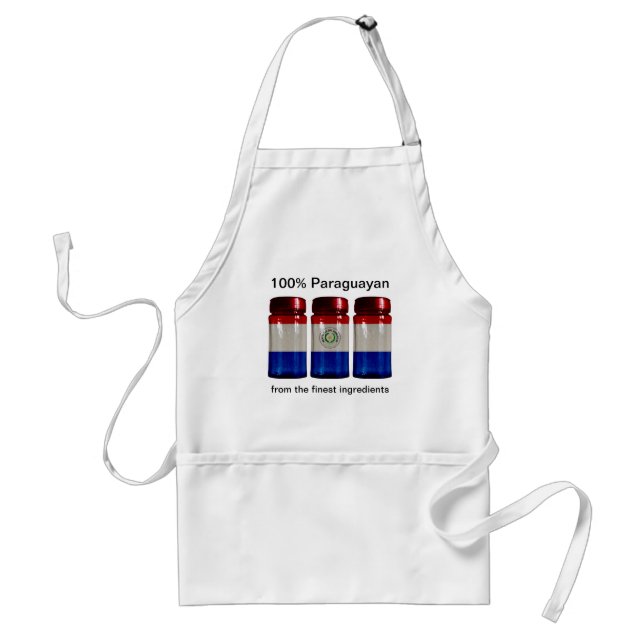 Paraguay Flag Spice Jars Apron (Front)