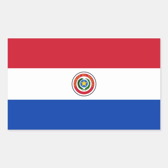 Paraguay Flag Sticker (Front)