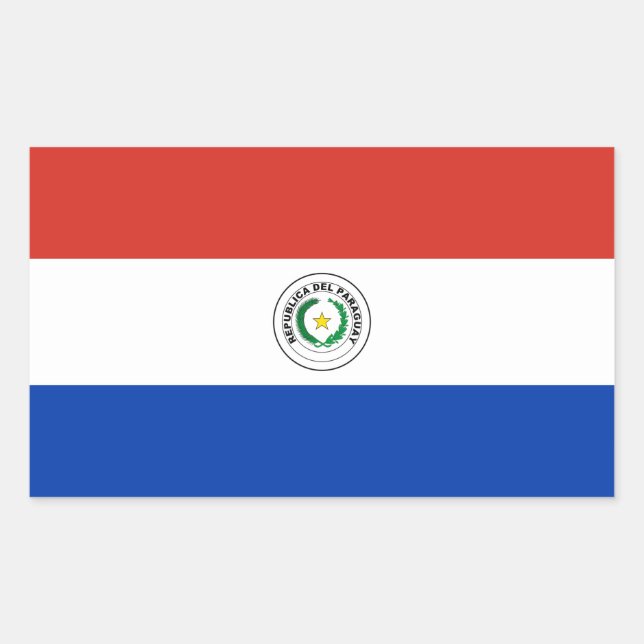 Paraguay* Flag Sticker (Front)