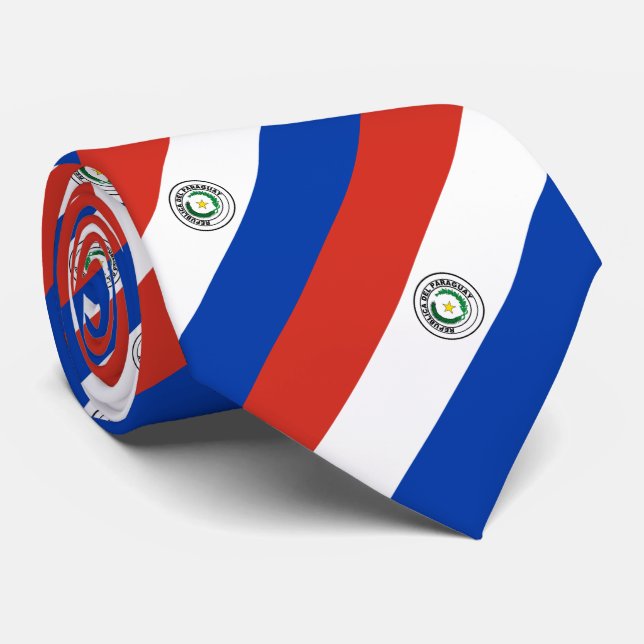 Paraguay Flag Tie (Rolled)