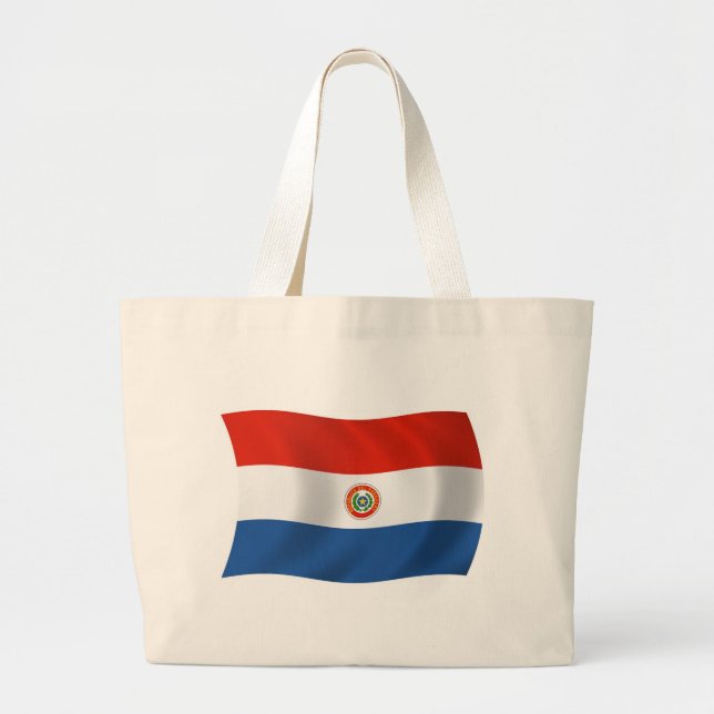 Paraguay Flag Tote Bag (Front)