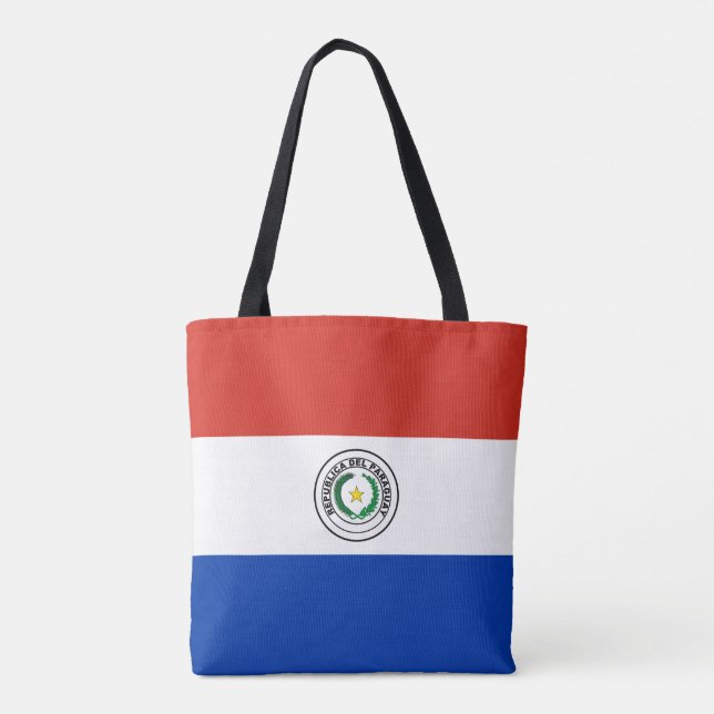 Paraguay Flag Tote Bag (Back)
