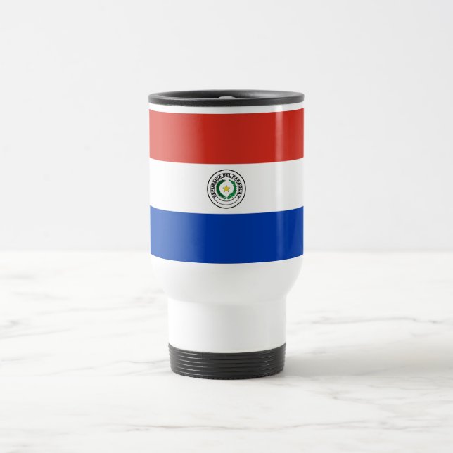 Paraguay Flag Travel Mug (Center)