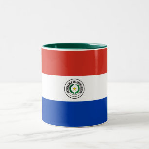 Paraguay Flag Two-Tone Coffee Mug