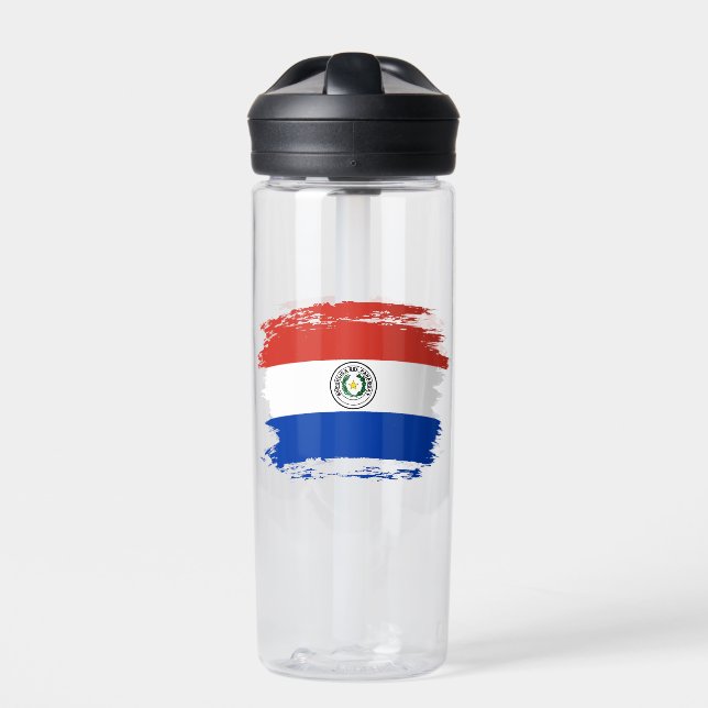 Paraguay flag water bottle (Front)