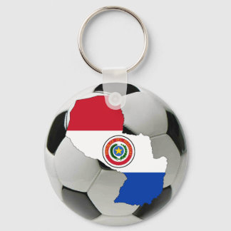 Paraguay futbol key ring
