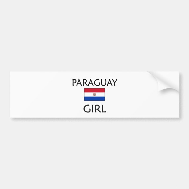 PARAGUAY GIRL BUMPER STICKER (Front)