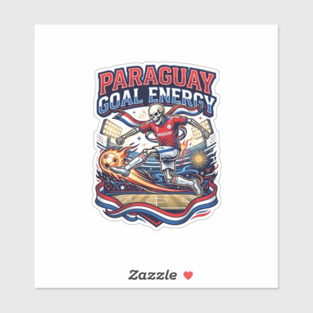 Paraguay Goal Energy Skeleton Striker Nations Bold (Sheet)