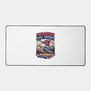Paraguay Goal Energy Skeleton Striker Nations Bold Desk Mat