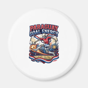 Paraguay Goal Energy Skeleton Striker Nations Bold Magnet