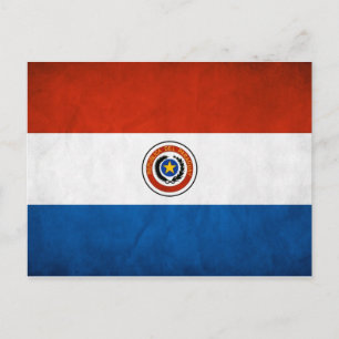 Paraguay National Flag Postcard