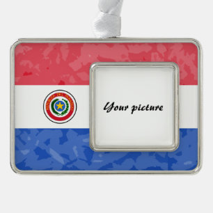Paraguay Silver Plated Framed Ornament