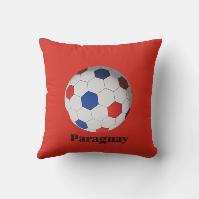 Paraguay Soccer Cushion (Back)