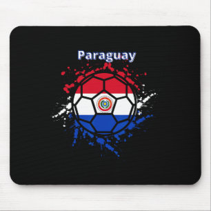 Paraguay Soccer Paraguayan Flag Futbol Fan Jersey Mouse Mat