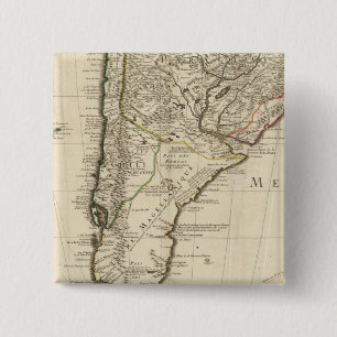 Paraguay, South America 15 Cm Square Badge